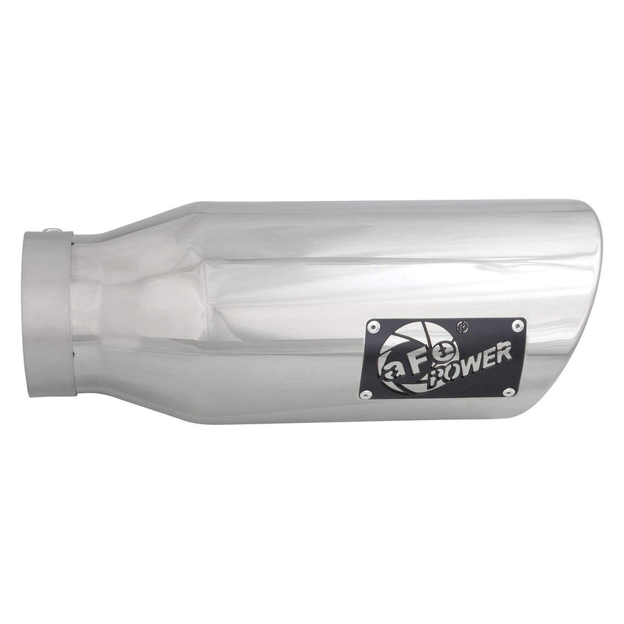 4" Inlet aFe Power 49T40606-P15 x 6" Outlet x 15" Length Stainless Steel Polished Bolt-On Exhaust Tip