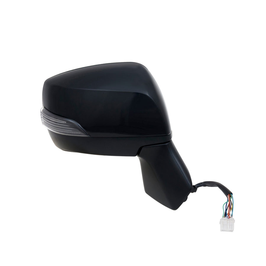 Side Passenger Mirror for Subaru Forester, Textured Black w/PTM Cover, w/Turn Signal, Foldaway, w/o Memory, w/o Blind spot Detection, Heated Power