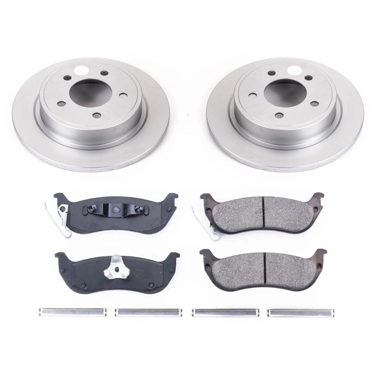 Power Stop Coated CRK3020 Brake Rotor & Ceramic Brake Pads- rear For Chrysler Pacifica 2004-2008 [Model Specific]