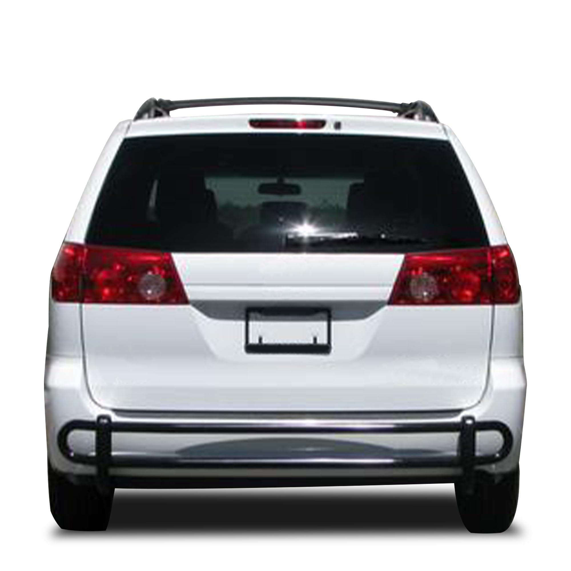 Rear Bumper Guard Black Horse Double Tube Black Compatible with 2004-2023 Toyota Sienna-8TY918A