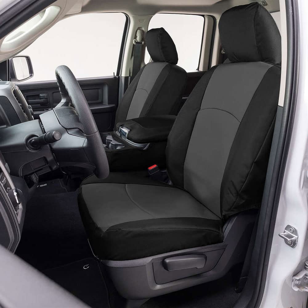 Charcoal/Black Custom Fit Chevrolet Avalanche Seat Covers by Covercraft