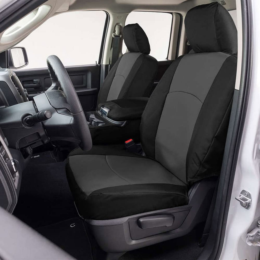 Chevrolet Silverado Custom Fit Seat Covers - Endura PrecisionFit, Charcoal/Black by Covercraft