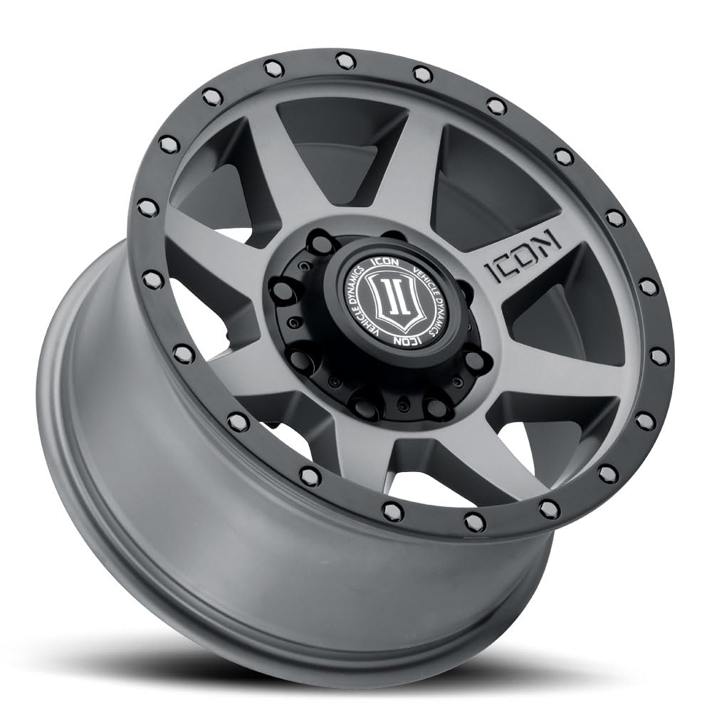 Rebound HD ICON Alloys, Titanium, 17 x 8.5/8 x 6.5, 13mm Offset, 5.25" BS, 1817858052TT