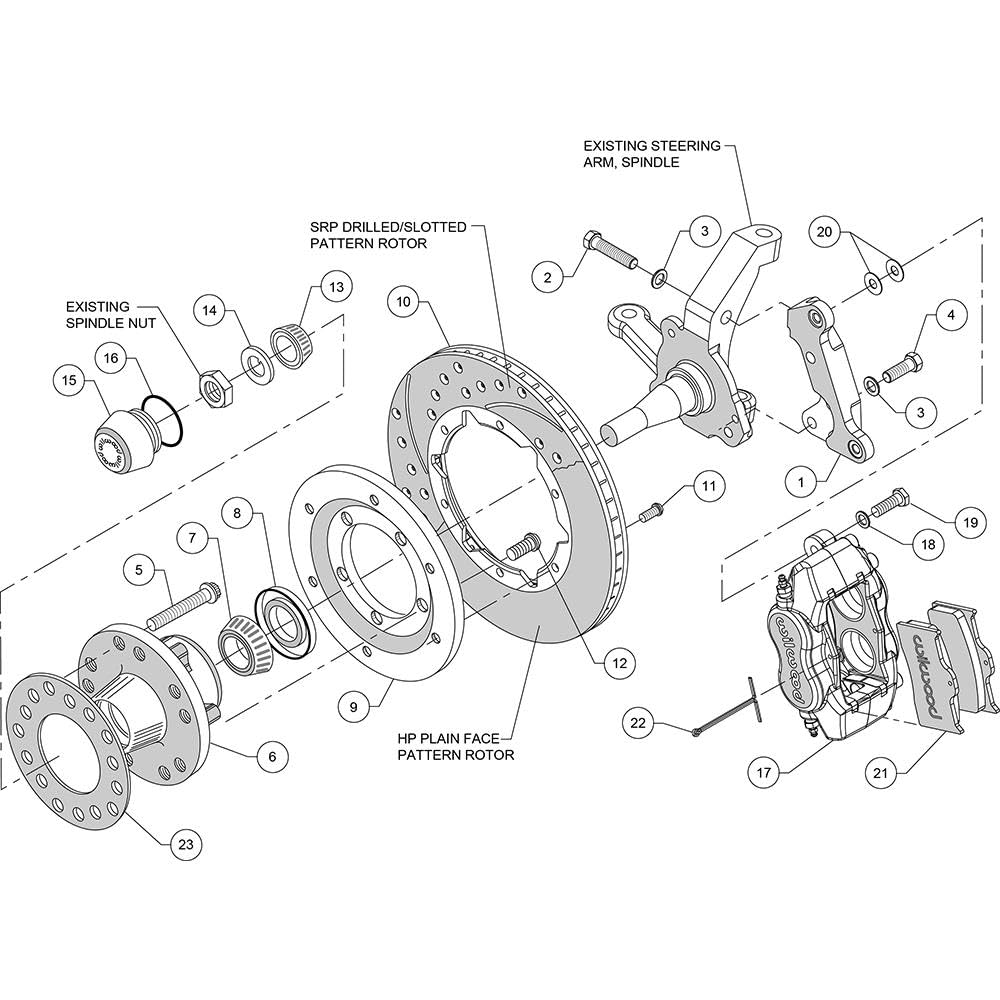 140-11017 Wilwood Front Brake Kit