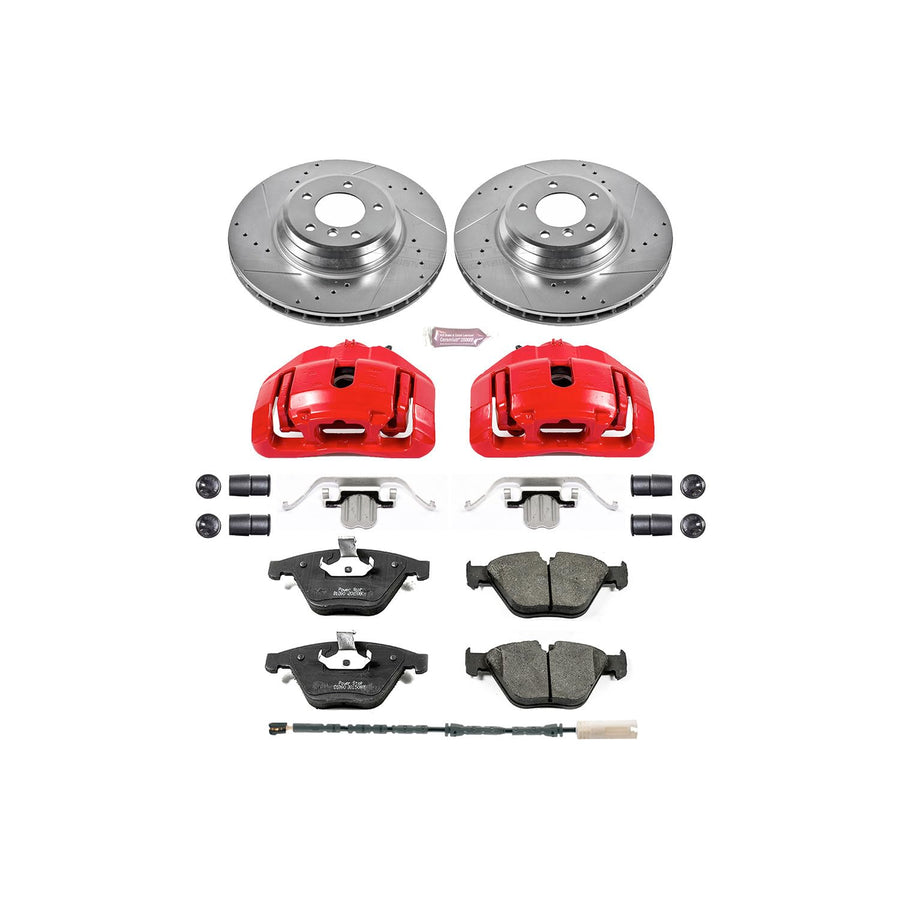 Power Stop Z23 KC6058 Evolution Sport Performance 1-Click Brake Kit with Caliper For BMW 335i xDrive 2011-2012, BMW X1 2013-2015 [Model Specific]