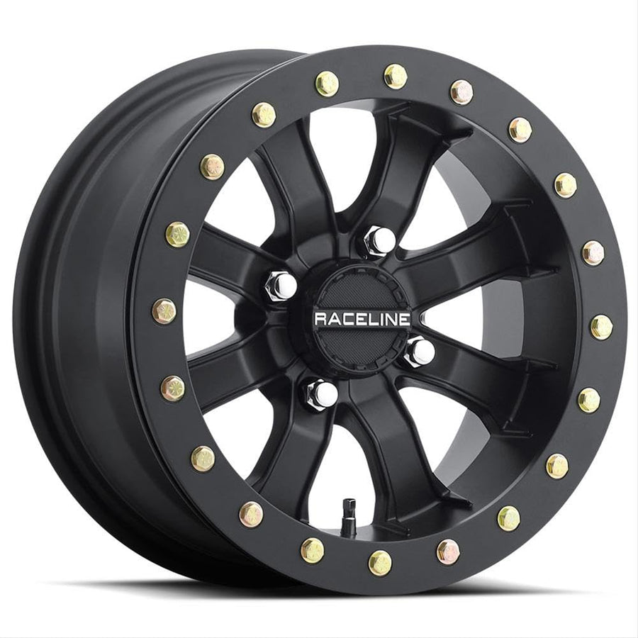 Raceline Blackout Mamba Beadlock Wheel (Front/Rear / 14X8 / 4/156 4+4) Compatible With 14-19 POLARIS RANRZR1000XE