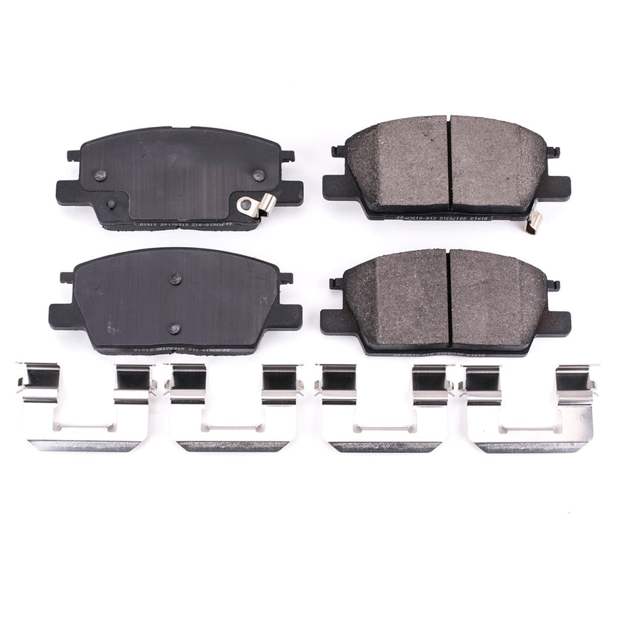 Power Stop Front Brake Kit For Buick LaCrosse 2017-19 |Chevrolet Equinox 2018-20 |Regal Sportback 2018-20 |Malibu 2016-20 |GMC Terrain 2018-20 - Ceramic Brake Pads With Installation Hardware, 17-1913