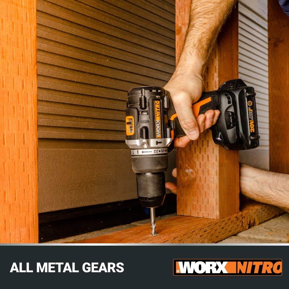 20V Power Share Worx WX352L.9 1/2" Cordless Hammer Drill (Tool Only)