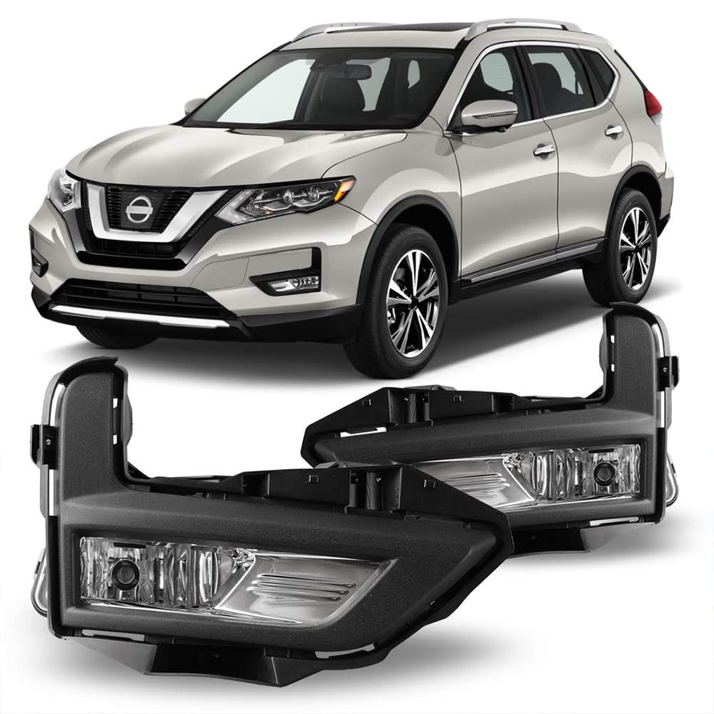OEM Series Winjet for [2017 2018 2019 2020 Nissan Rogue] Driving Fog Lights + Switch + Wiring Kit