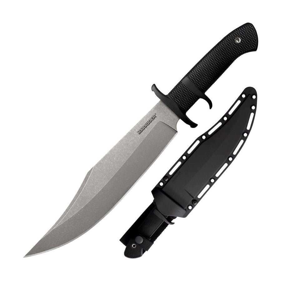 Cold Steel 9" Marauder Japanese AUS8A Clip Point Plain Edge Blade 5.125" Kray-Ex Handle Tactical Outdoor Hunting Fixed Blade Knife