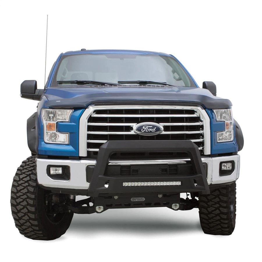 Lund Revolution Bull Bar 86521206 with Integrated LED Light Bar, Black Steel for 2004-2019 Ford F-150 (Excludes Heritage)