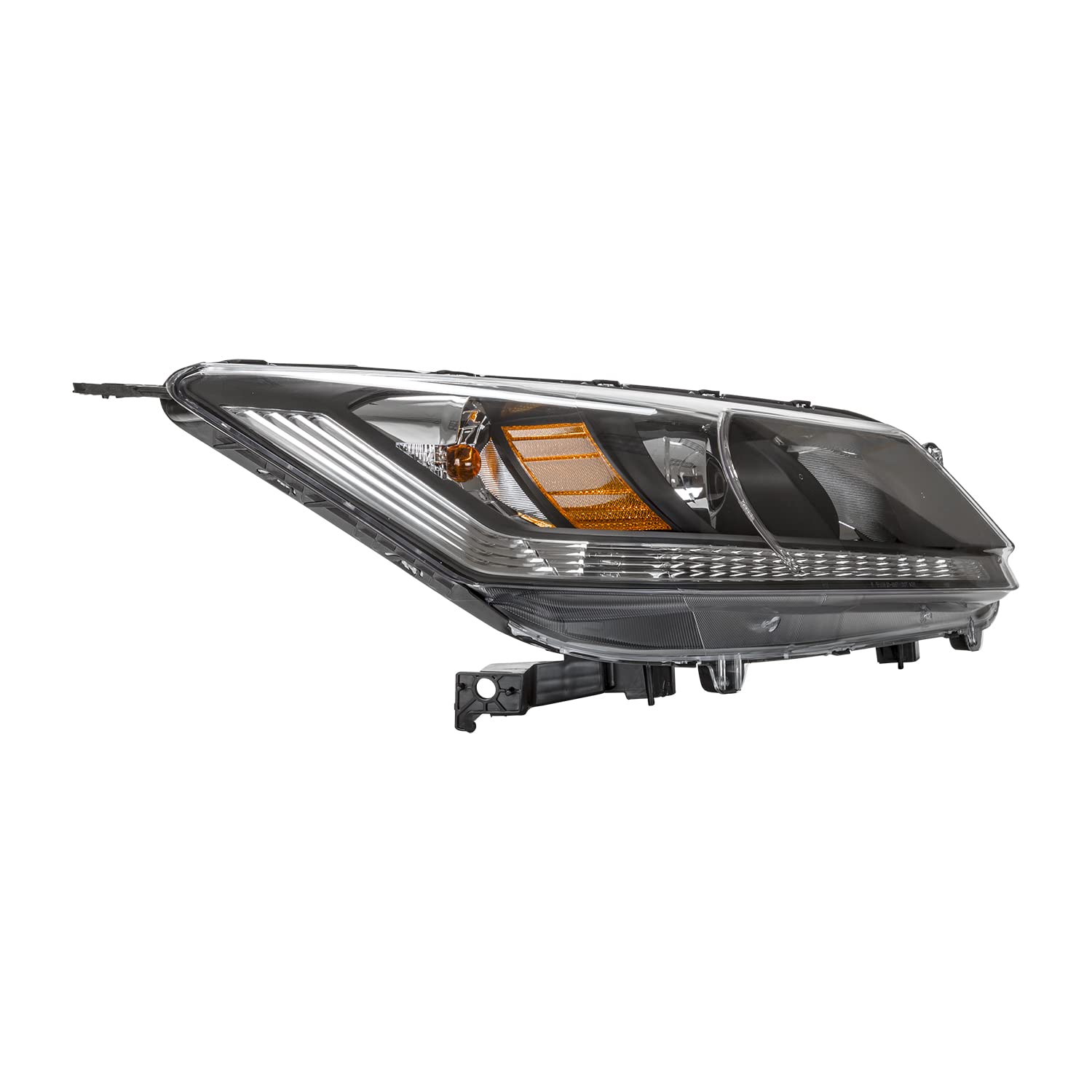Right TYC Headlight Assembly Compatible with 2013-2015 Honda Accord