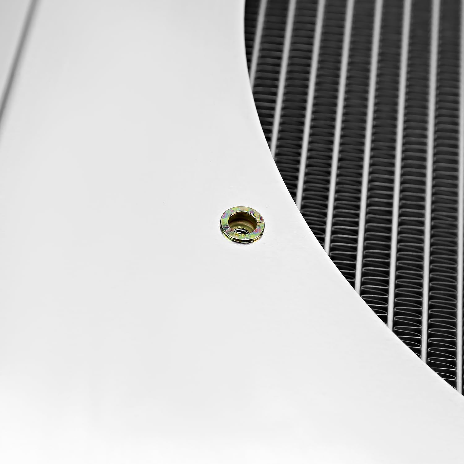 3 Row Radiator with Fan Shroud Spec-D Tuning Aluminum Compatible with 1972-1986 Jeep CJ
