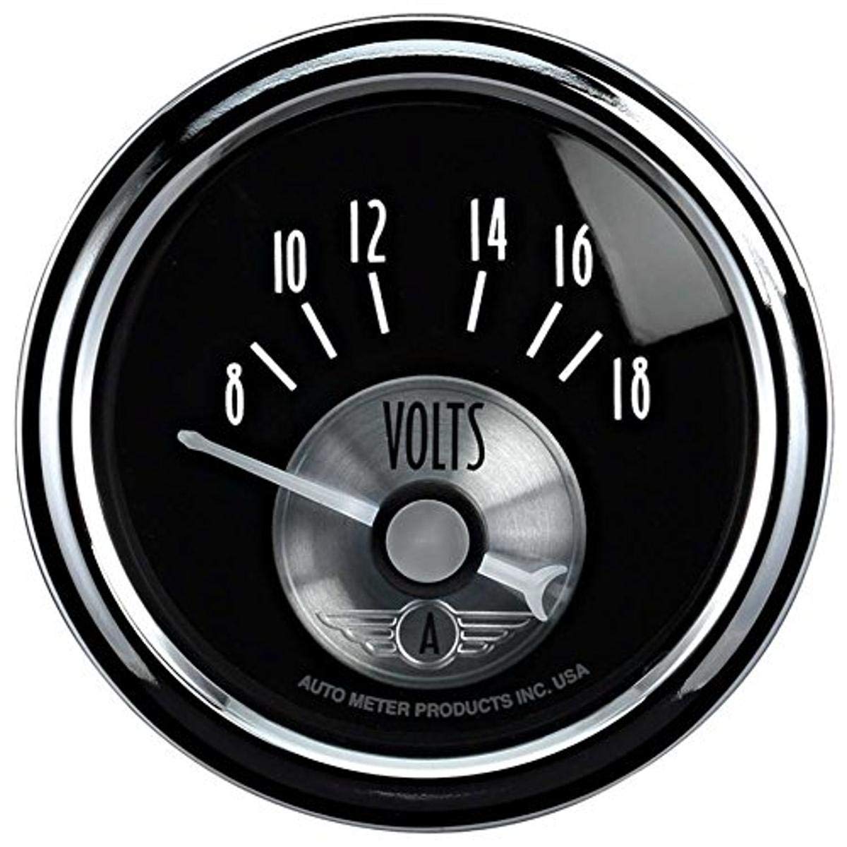 Auto Meter 2093 2-1/16" Prestige Black Voltmeter Gauge 8-18 Volts