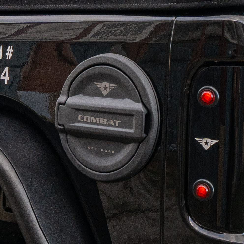 Fuel Containment Door Combat Off Road - Gas Cap Door compatible with Jeep Wrangler JL/JLU