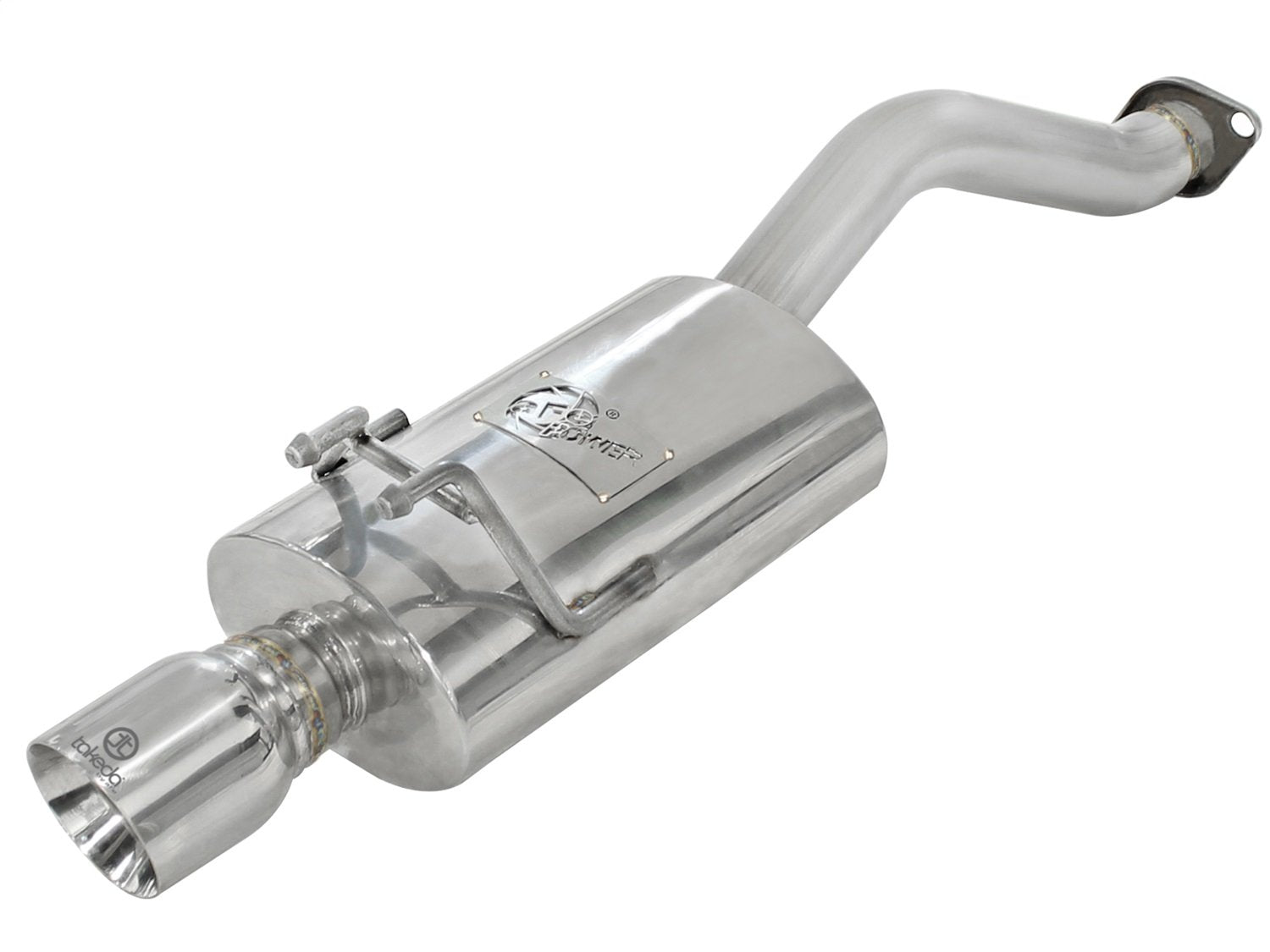 304 Stainless Steel aFe Axle-Back Exhaust System with Polished Tip for Honda Civic EX Sedan L4-1.8L Engine