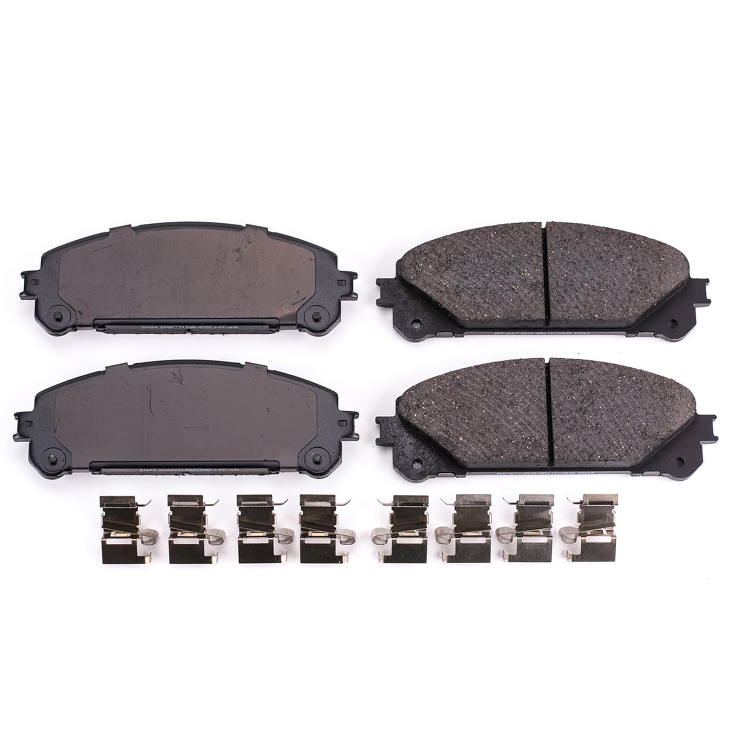 PowerStop Brake Pads Front For Lexus NX200t 2015-17 |NX300 2018-20 |NX300h 2015-20 |RX350 2010-20 |RX350L 2018-20 |Lexus RX450h 2010-20 - Ceramic Brake Pads With Installation Hardware, 17-1324