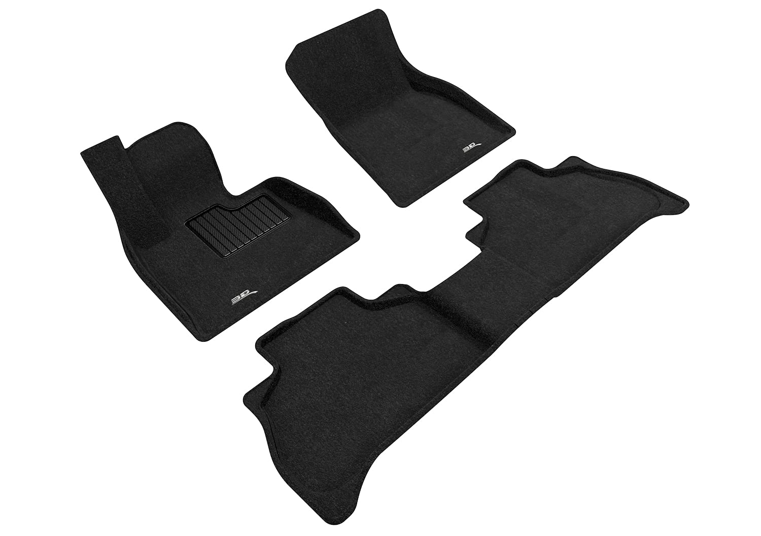 3D MAXpider Elegant Custom Fit Floor Mat (Black) Compatible with BMW X5 (G05) 5-Seat 2019-2026 - Full Set