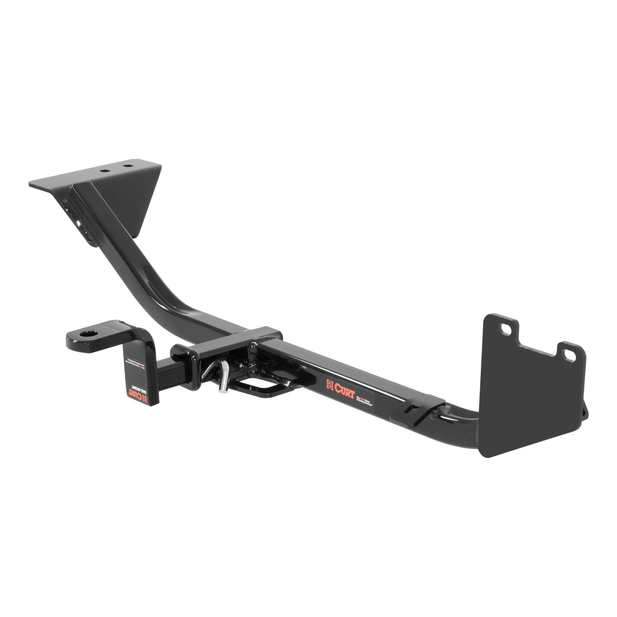 CURT Class 1 Trailer Hitch with Ball Mount, 1-1/4-In Receiver, Black Fits Select Nissan Sentra