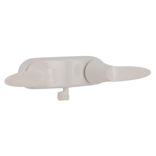VALTERRA 4" D-Spud Shower Valve White 2-Lever Handle