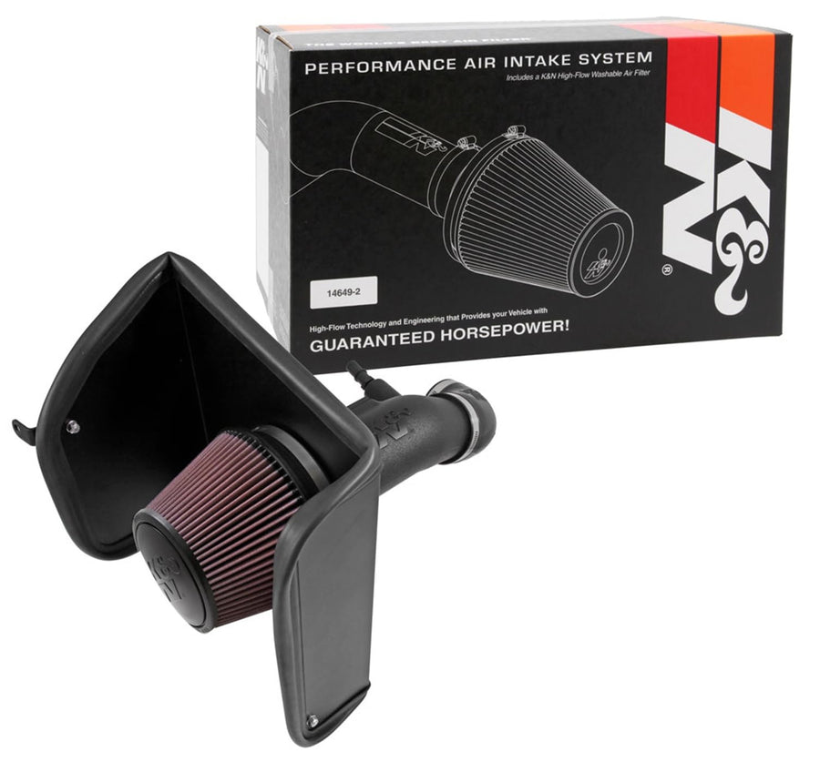 Cold Air Intake System K&N: High-Flow Air-Filter, Increase Performance & Horsepower: Compatible with 2015-2016 CHEVROLET Colorado; 2015-2016 GMC Canyon, 57-3089