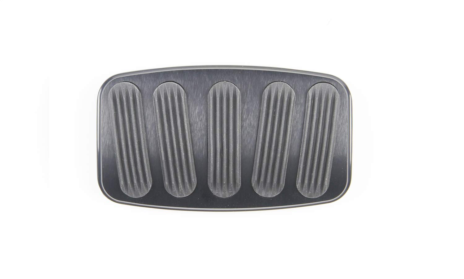 Midnight Series Lokar XBAG-6186 Black Billet Aluminum Curved XL Non-Power Brake Pad with Rubber Insert