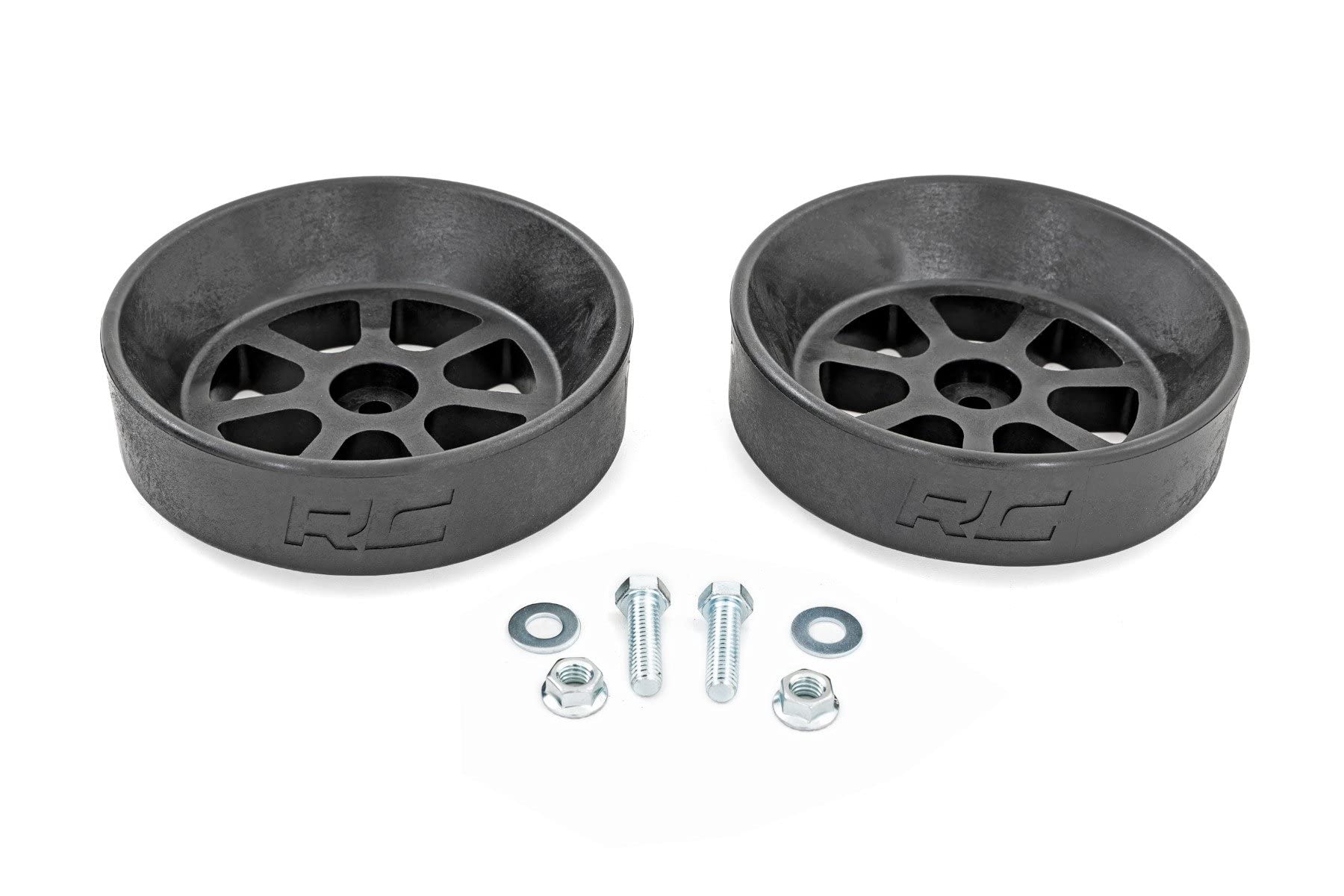 Rough Country Air Spring Cradle Kit - Universal Fit for Convulated Air Bags Under 4.11"