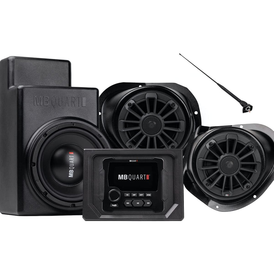 MB Quart Stage 3 Audio System with Polaris General Compatible, Designed for Ride Command, Three Speaker 500 Watt, UTV, Tuned Audio Package