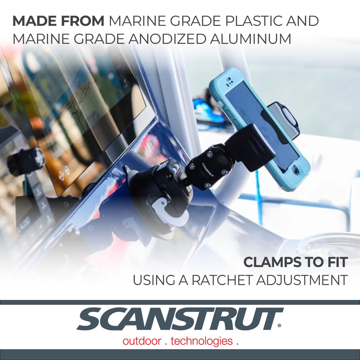 ROKK Mini Scanstrut for Phone with Suction Cup Base