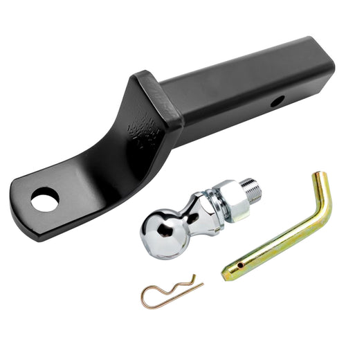 Camco Eaz-Lift Heavy Duty Ball Mount Kit - 9" Length Attaches to 2" Hitch Receiver to Create Ball Mount Location|4" Drop,2 ¾" Rise,1-7/8" Ball|3,500 lb. Tow Rating|Durable Powder Coated Steel (48275)