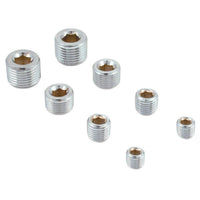 Chrome Pipe Plug Kit Spectre Performance 60183
