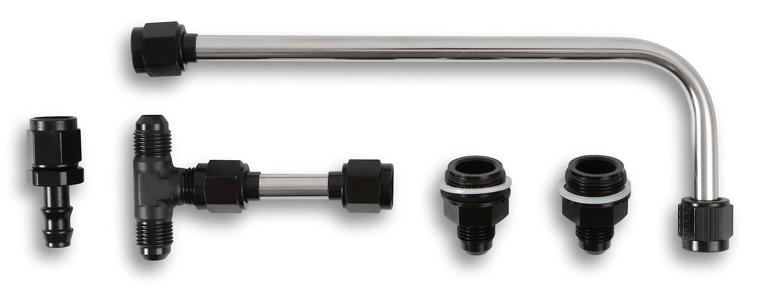 34-600SL-BLKQFT Quick Fuel Dual Feed Fuel Line #6AN (Slayer Series-Black)