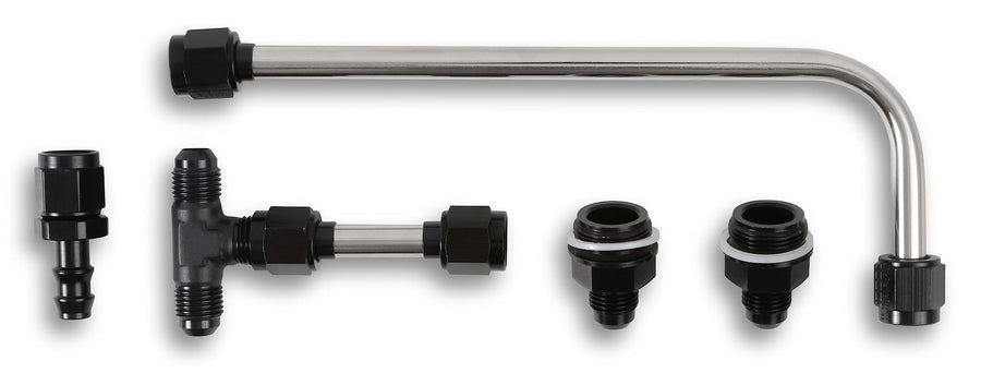 34-600SL-BLKQFT Quick Fuel Dual Feed Fuel Line #6AN (Slayer Series-Black)
