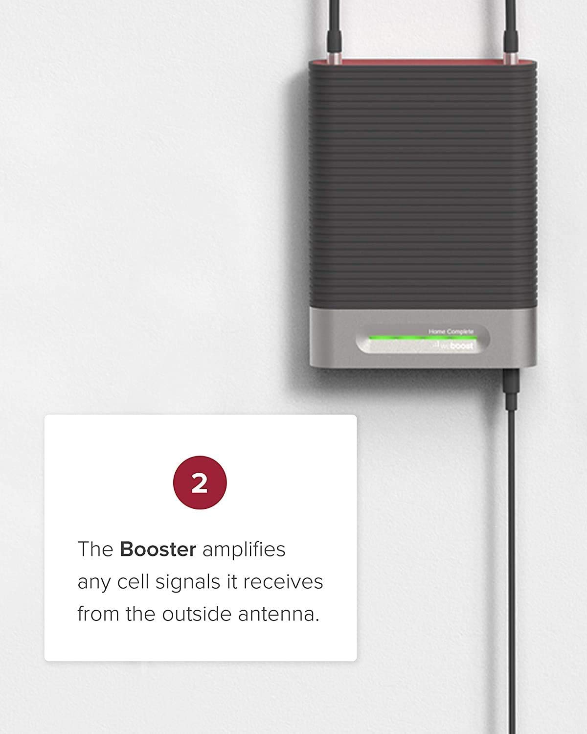 Home Complete weBoost | Powerful Multi-Carrier Cell Phone Signal Booster for 5G & 4G LTE | Simultaneous support for all U.S. Carriers - Verizon, AT&T, T-Mobile & more (model# 470145), DIY
