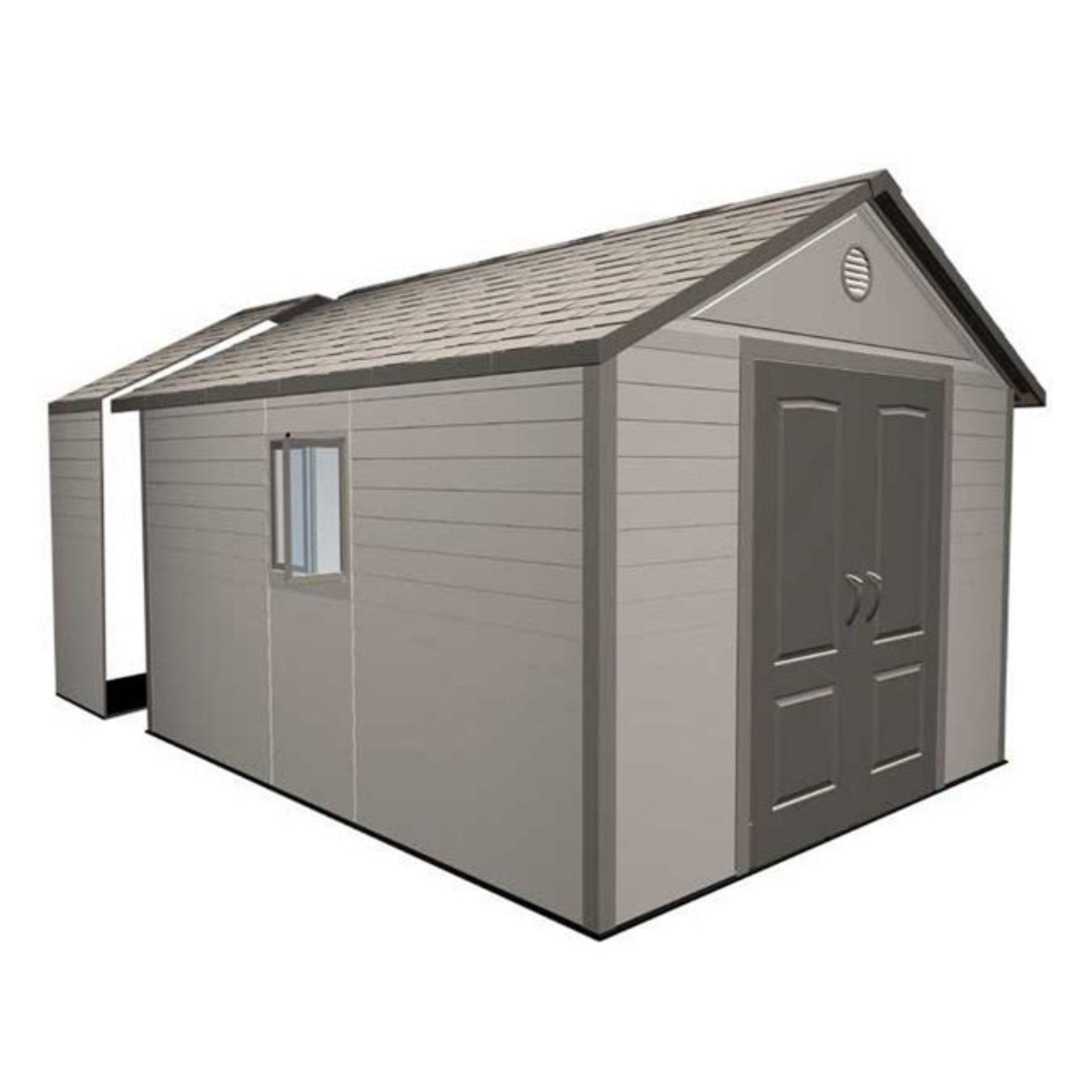 60 Inch LIFETIME 6426 Extension Kit for 11 Foot Sheds, 2 Windows Included, Desert Sand