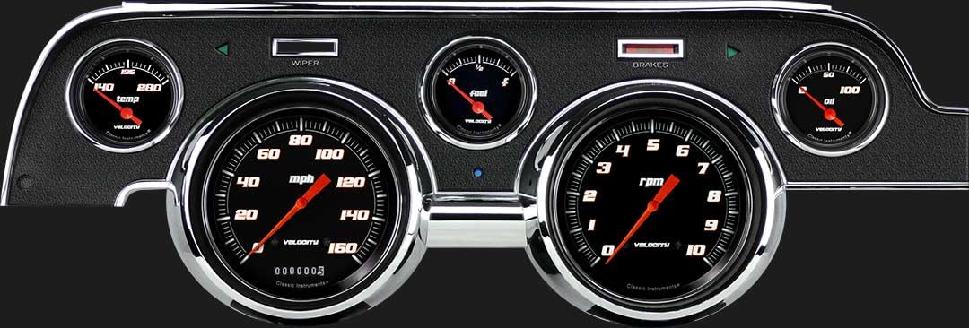Velocity Black MU67VSB 1967-68 Mustang