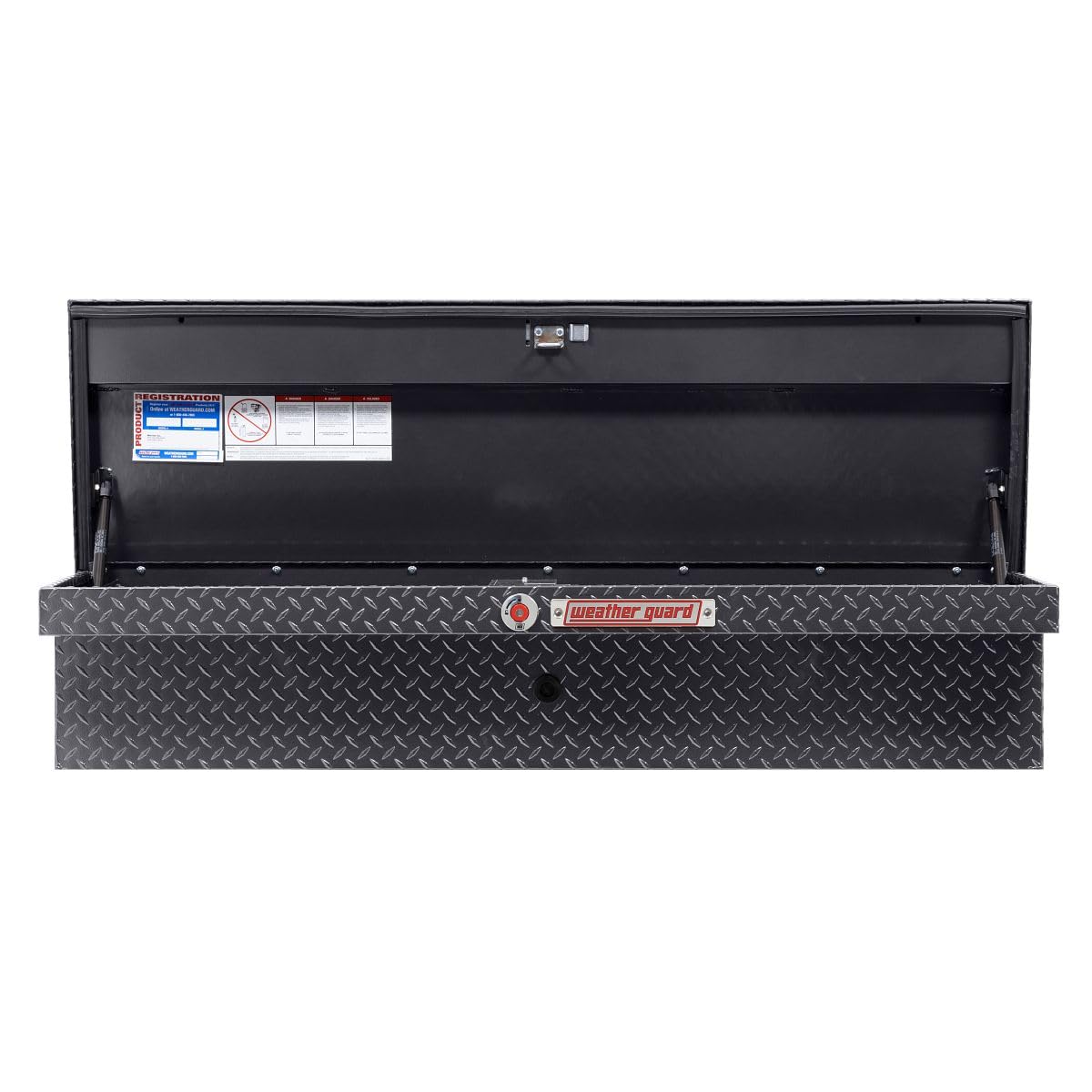 Weather Guard 56in Model 178-6-04 Low Profile Lo-Side Box, Aluminum, Gunmetal Gray, 4.0 cu ft