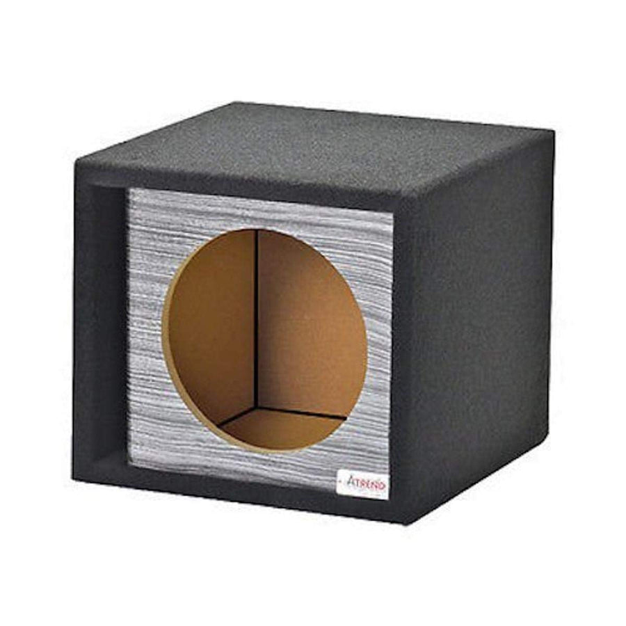 10" Single Vented Subwoofer Enclosure Atrend GFX Series (Platinum Wood Grain)