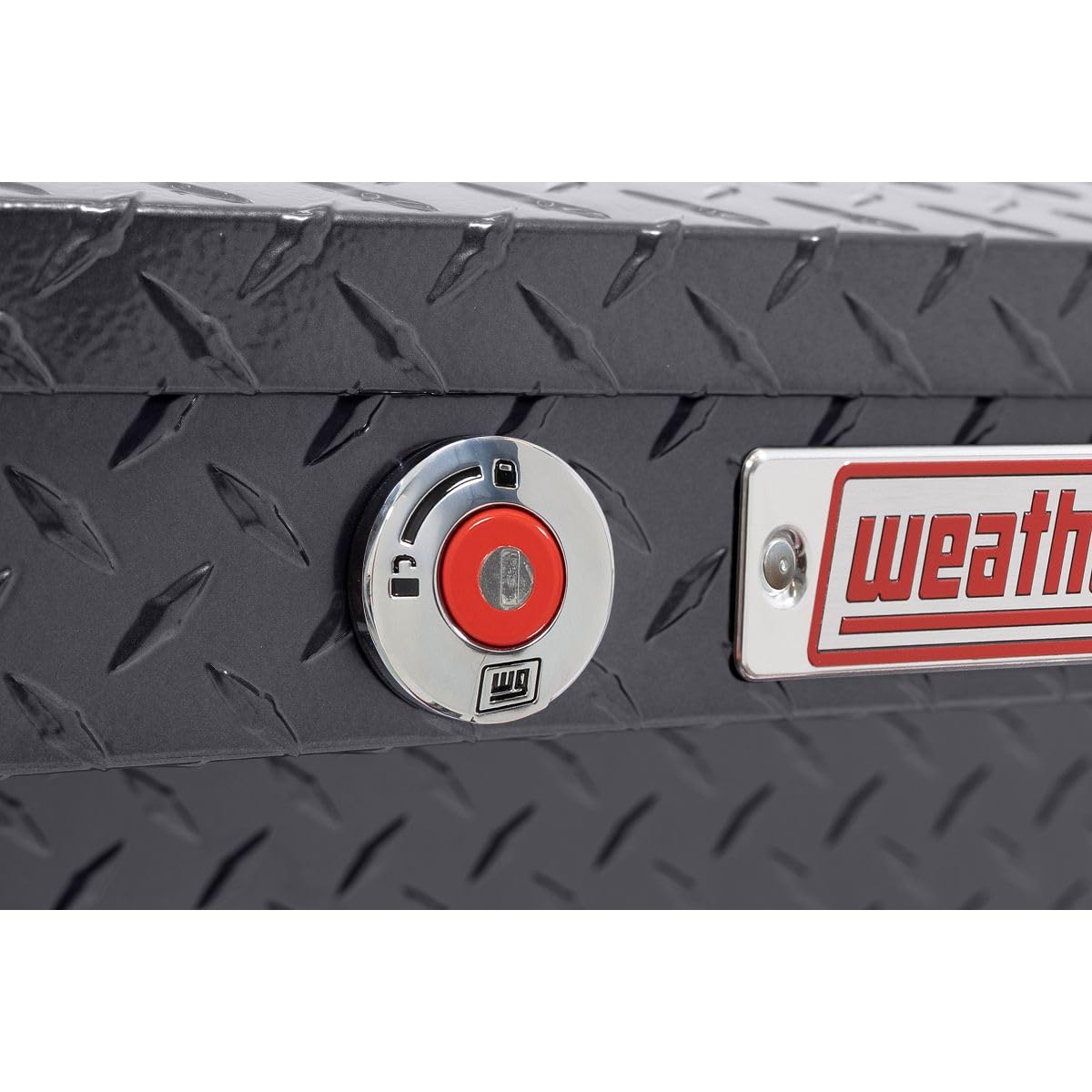Weather Guard 41in Model 180-6-04 Low Profile Lo-Side Box, Aluminum, Gunmetal Gray, 3.0 cu ft
