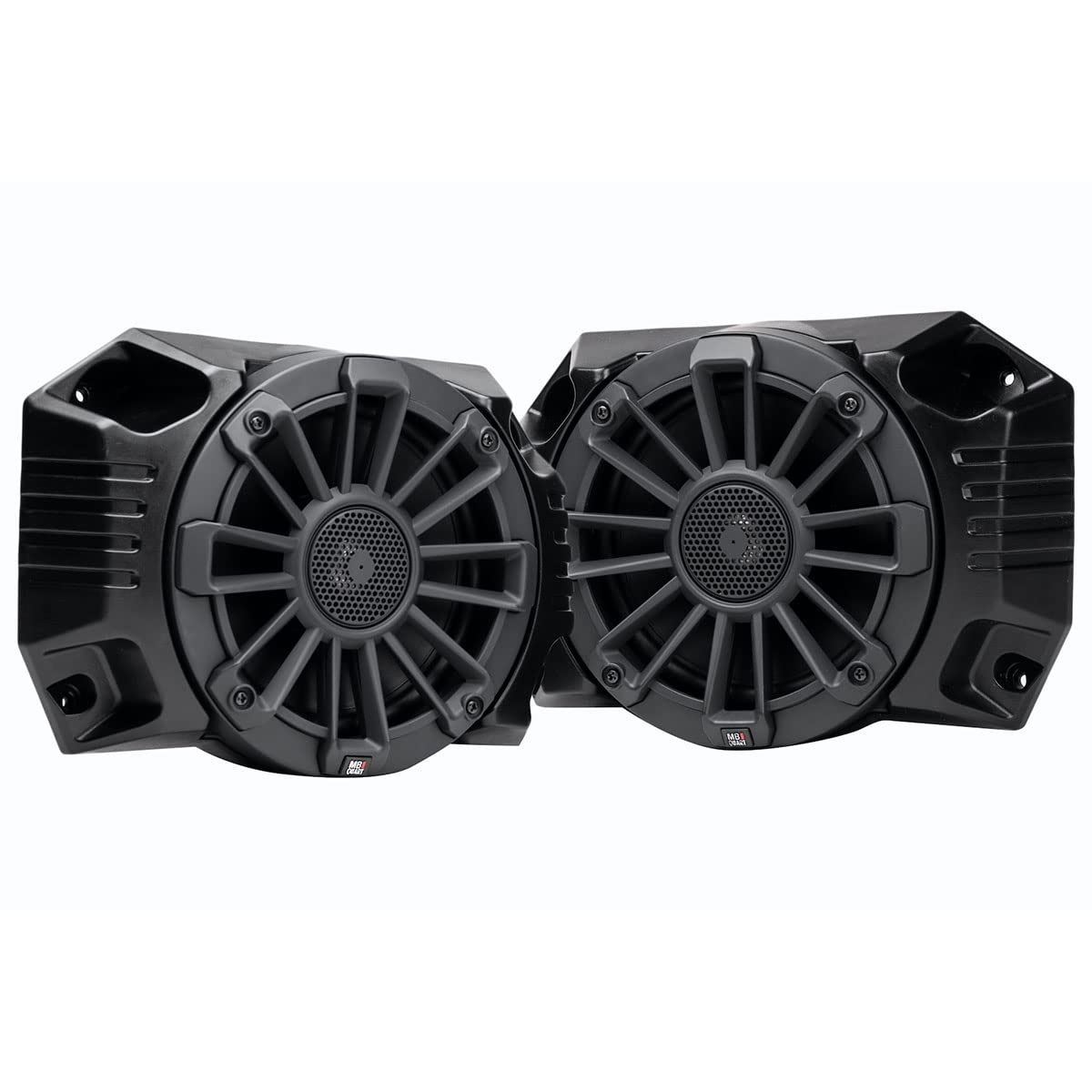 MB Quart Stage 2 Audio System Tuned for Polaris Ranger Designed for Ride Command, 400 Watt, Weatherproof, Powersport