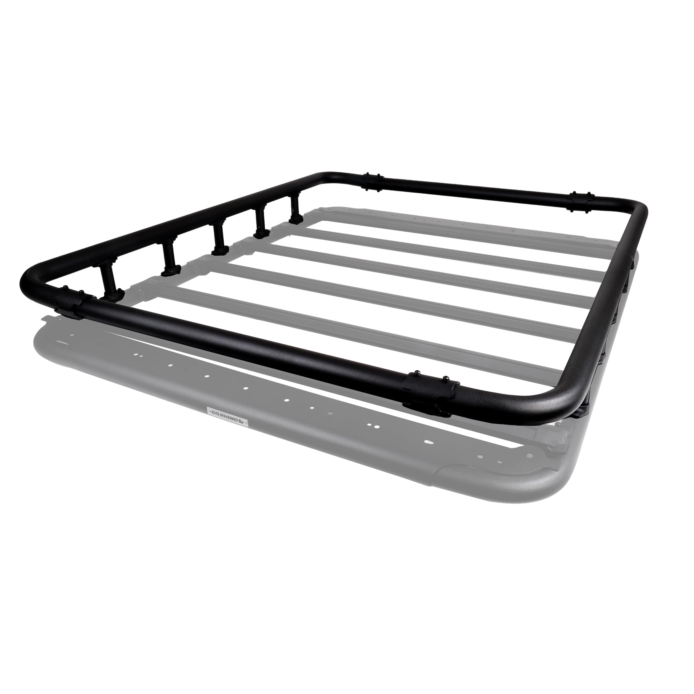 Go Rhino Quad-Rail Kit SRM500 | Aluminum, Textured Black | 5935063T | Fits Go Rhino 65" SRM500 Roof Racks