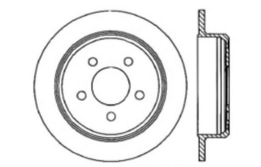 Rear Right StopTech 128.67032R Sport Cross Drilled Brake Rotor