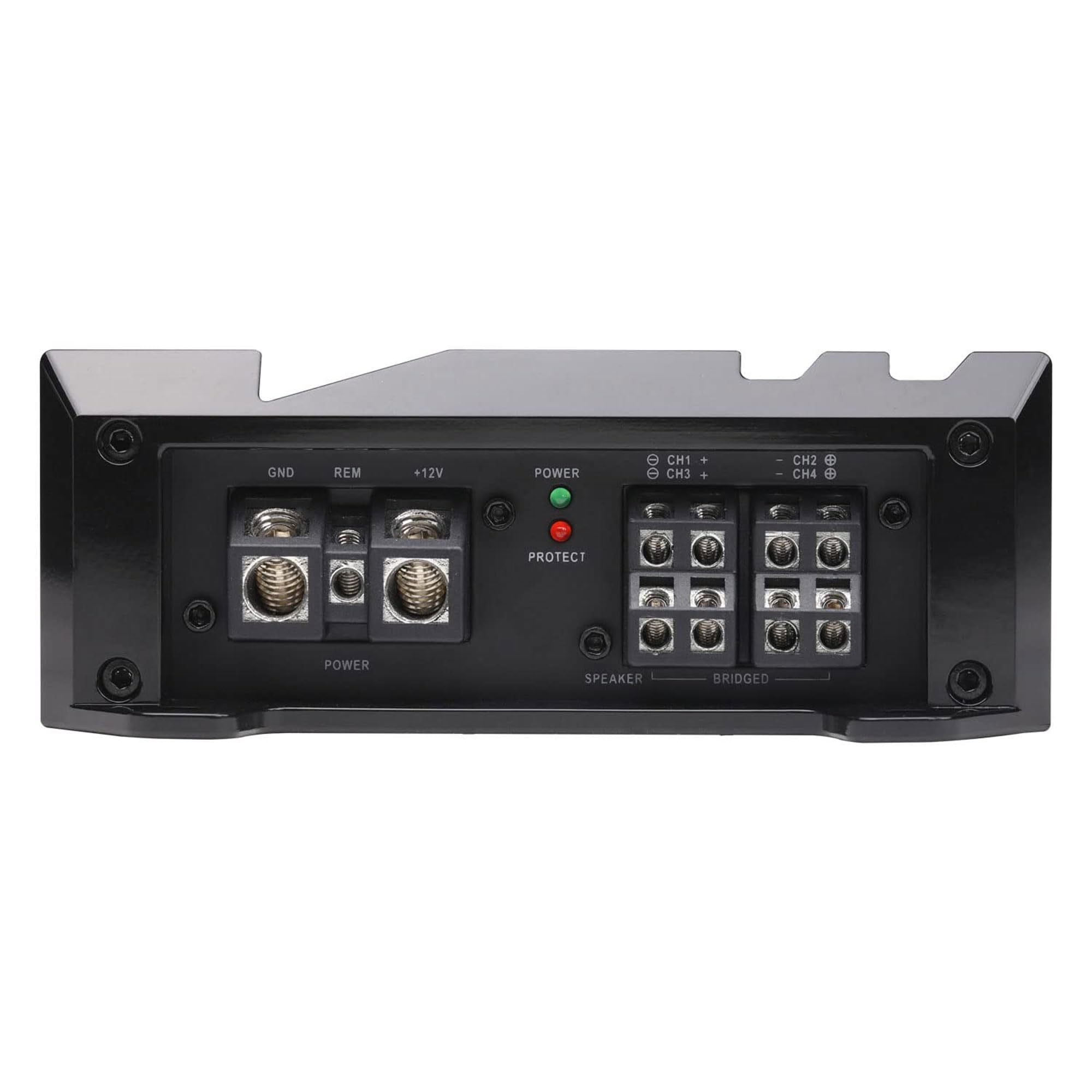 MB Quart 400 Watt Formula 1 Ohm Stable 4 Channel Full Range Class Q1 Car Audio Mobile Amplifier with Bass Remote, FA2-400.4, Black