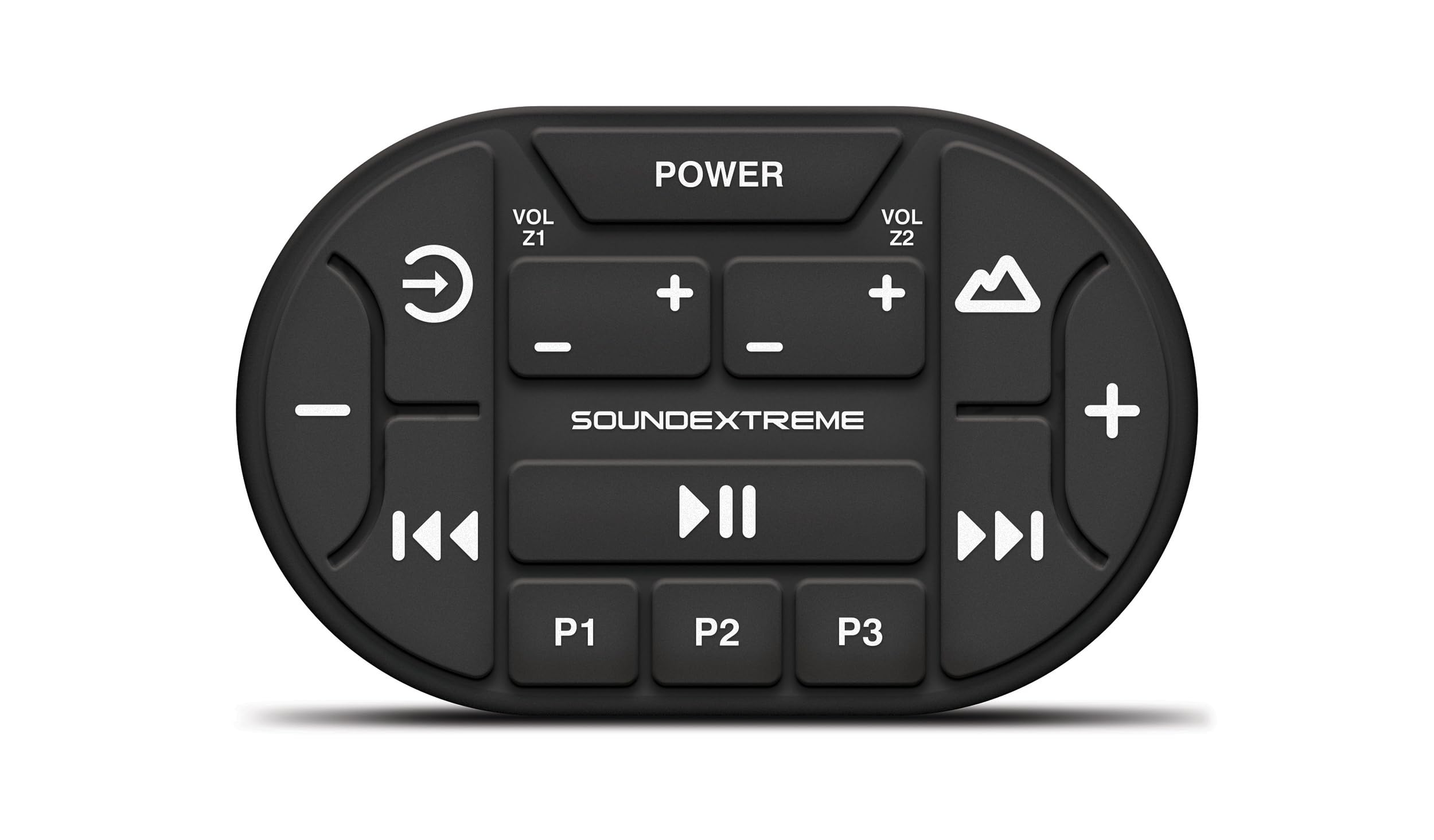 Audio and LED Transom Remote Control SoundExtreme by Ecoxgear Wireless Waterproof Dirtproof for Universal Surface Mounting