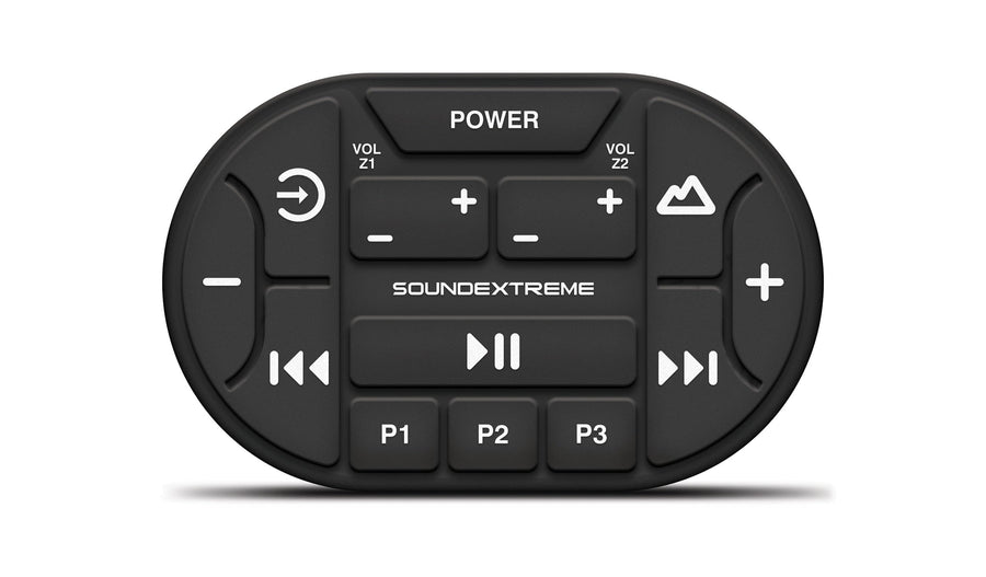 Audio and LED Transom Remote Control SoundExtreme by Ecoxgear Wireless Waterproof Dirtproof for Universal Surface Mounting