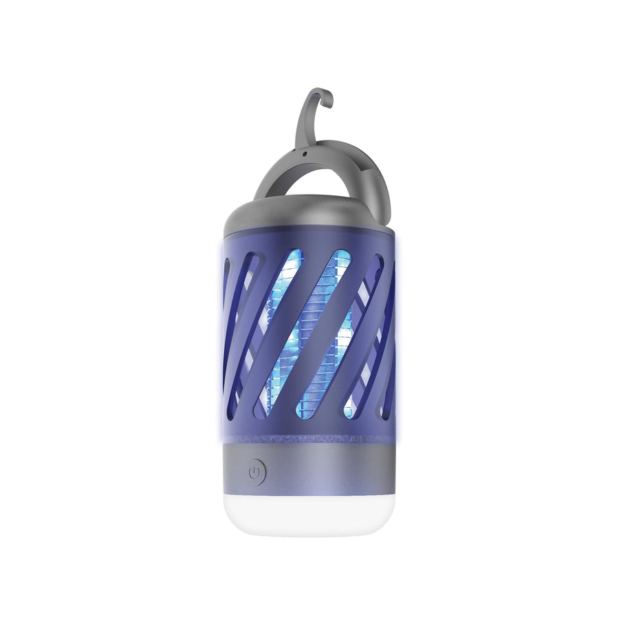 NEBO Bug Zapper Mini & Lantern with Dual Band UV Light Zaps Insects by The Powerful 700-volt Electrical Grid, Easily Fits in Backpack for Hiking, Camping, Hunting and Fishing