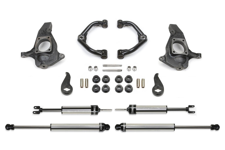 Fabtech Uniball K1065DL Control Arm Lift System 4 in. Lift Incl. Uniball Upper Control Arms And DLSS Shocks Uniball Control Arm Lift System