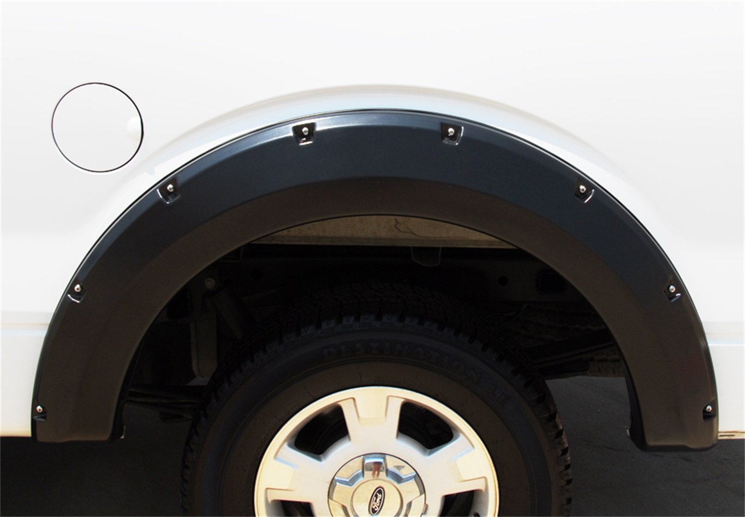 Lund Elite Series RX312TB Black Rivet Style Textured Rear Fender Flare - 2 Piece