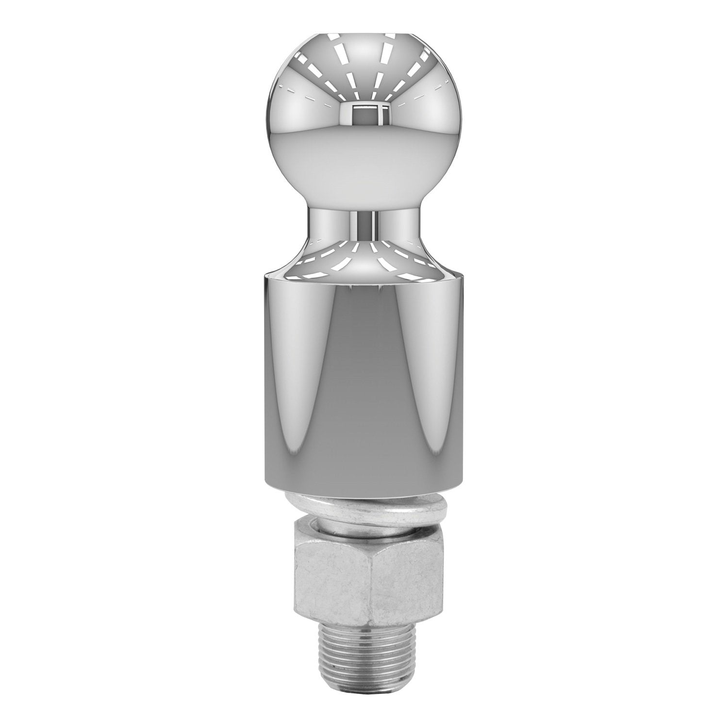 CURT Chrome Trailer Hitch Ball 40032, 3,500 lbs, 2-Inch Rise, 1-7/8-Inch Diameter, 1 x 2-1/8-Inch Shank