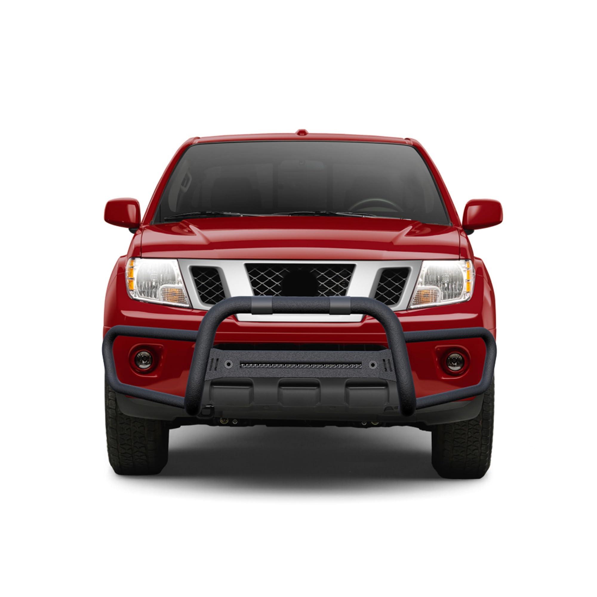 MODULAR BEACON FRONT RUNNER Black Horse Bumper Guard With 20” LED Lights Textured Black Compatible with 2005-2021 Nissan Frontier-BFRN10